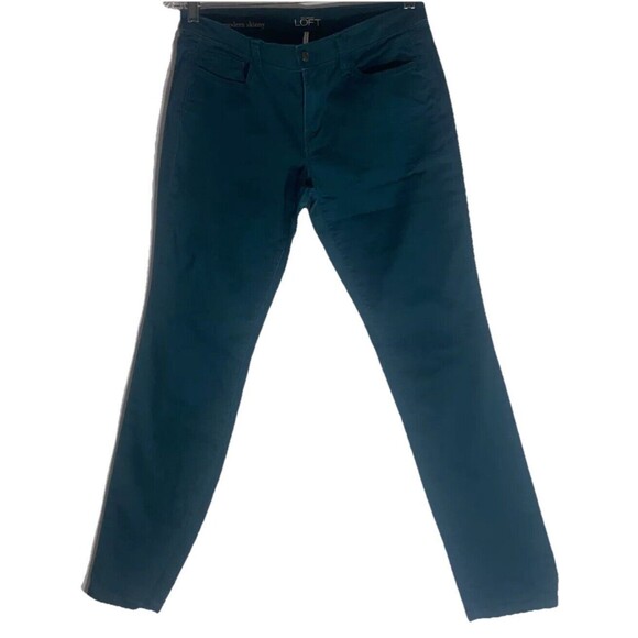 Ann Taylor LOFT Jeggings skinny pants Turquoise 28/6p see full description - Picture 2 of 8